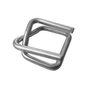 Wire buckles for textile or composite strapping, available in 16 mm, 19 mm, 25 mm or 32 mm