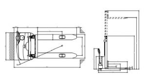 Electric pallet stacker