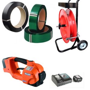 Battery Operated Strapping Tool TES PRO 12-16mm (1/2″-5/8″) for PP/PET Strap with 2 Batteries & Charger