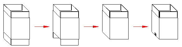 AUTOBOX case erector – Operating sequence