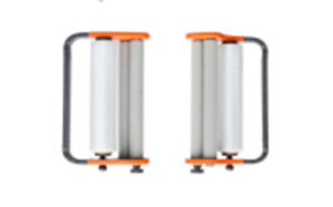 HOLD3 hand stretch film dispenser with foam handle and roll holder