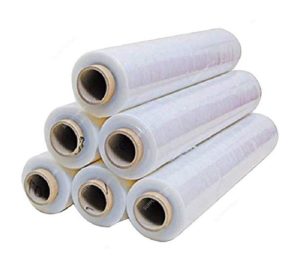 Clear hand stretch film, 500 mm wide, on 3 kg rolls